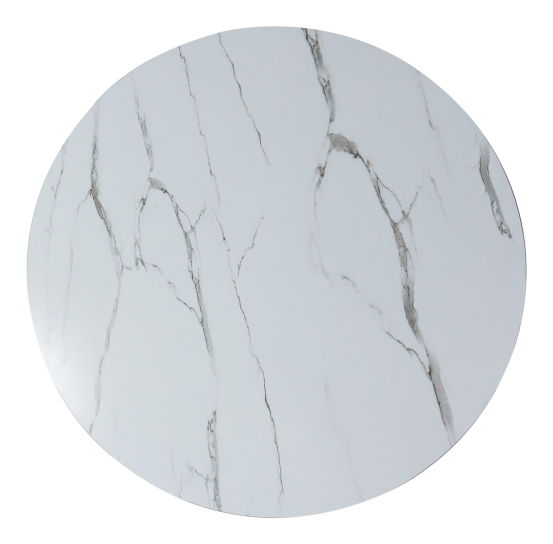 Jídelní stůl Irina (bílá + černá) (pro 4 osoby)