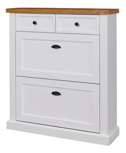 Botník Gaston (bílá + natural)