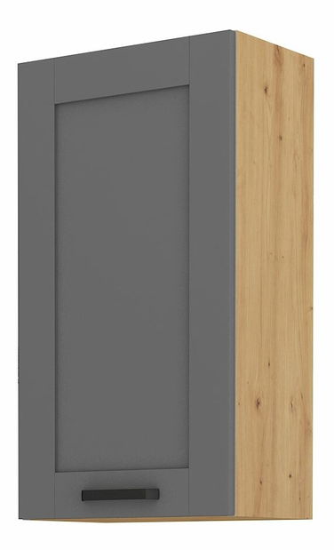 Horní kuchyňská skříňka Lucid 50 G 90 1F (dub artisan + dustgrey)
