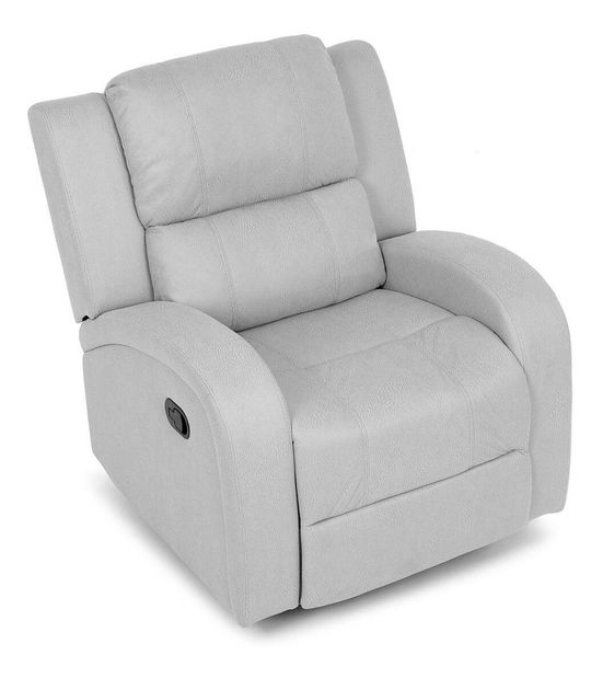 Polohovací křeslo Triple (stříbrná)