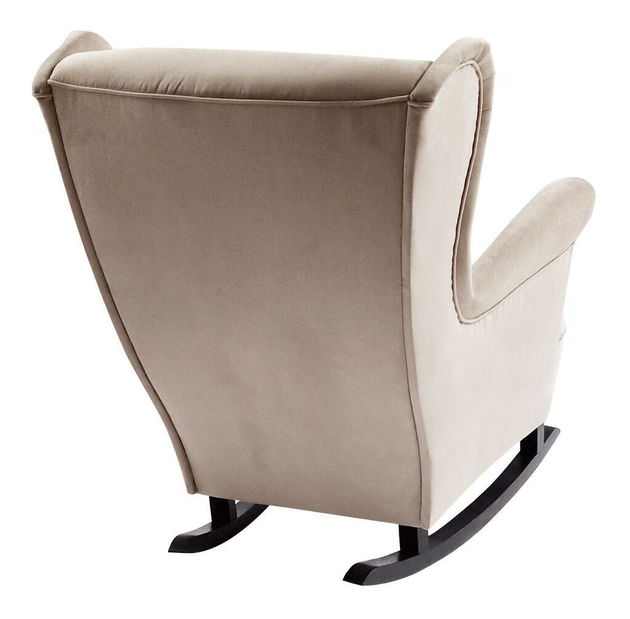 Houpací křeslo ušák Trasmitirle (béžová + černá)