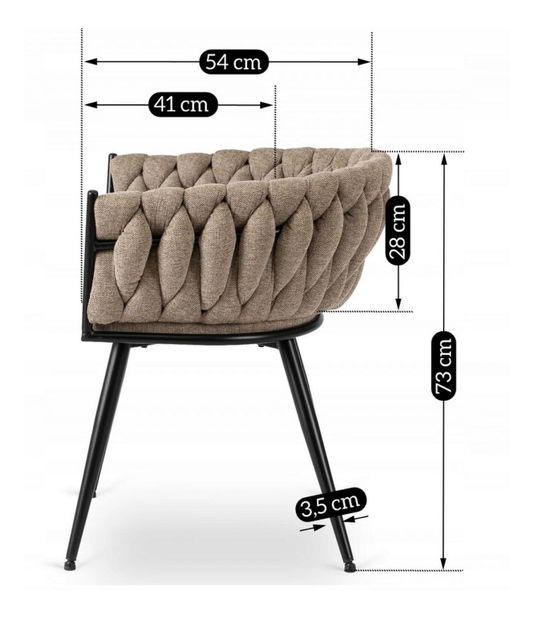 Jídelní židle Encuesta (béžová)