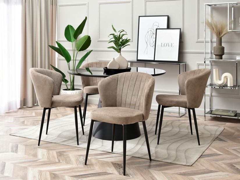 Židle Zane (béžová + černá) *výprodej