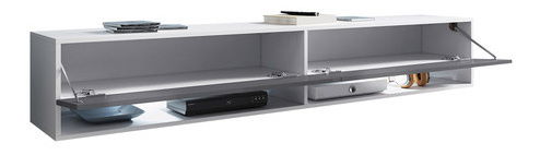 TV skříňka/stolek Aldesia 180 (grafit + dub wotan)