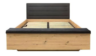 Manželská postel 160 cm BRW Ostia LOZ/160/B (s roštem a úl. Prostorem) *výprodej