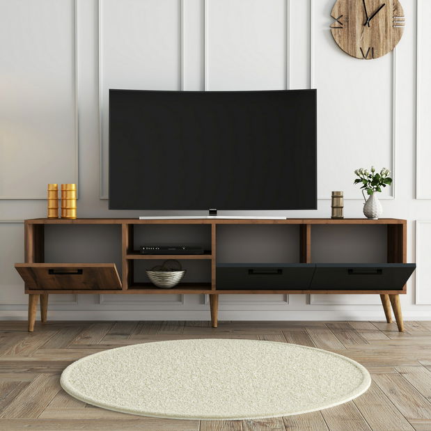 TV stolek/skříňka Essex 1 (Ořech + Antracit)