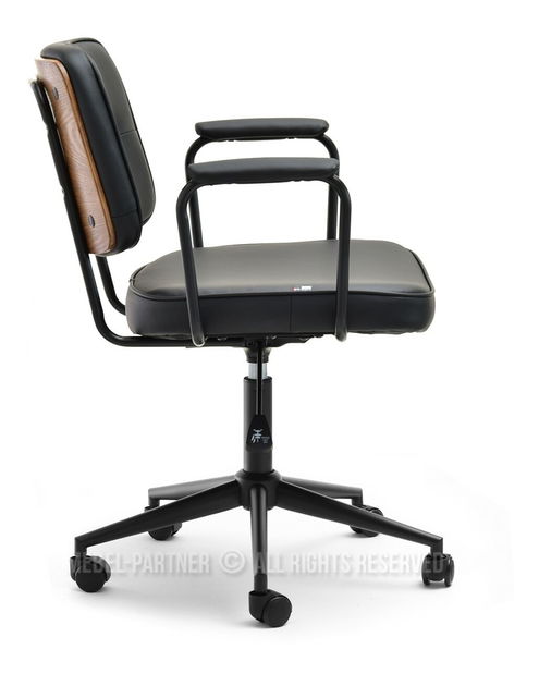 Židle Henro (ořech tmavý + černá)