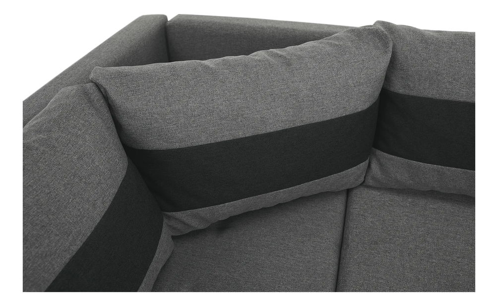 Rohová sedačka Bonny (černá) (L)