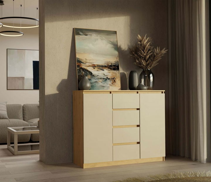 Komoda Musecalo 8 (dub artisan + kašmír)