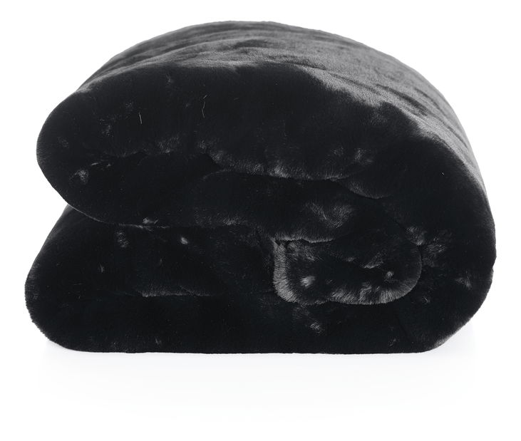 Kožešinová deka 150x180 cm Rarea new (černá)