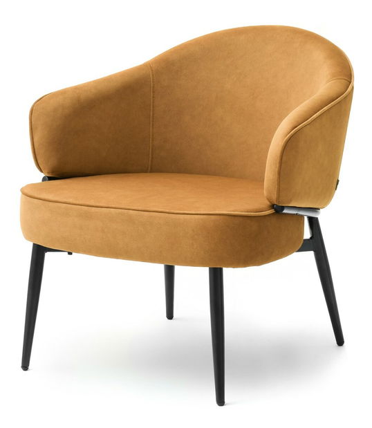 Křeslo Alfredo (med + černá)