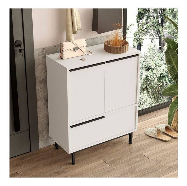 Botník (skříňka na boty) Nimelo 4 (bílá)