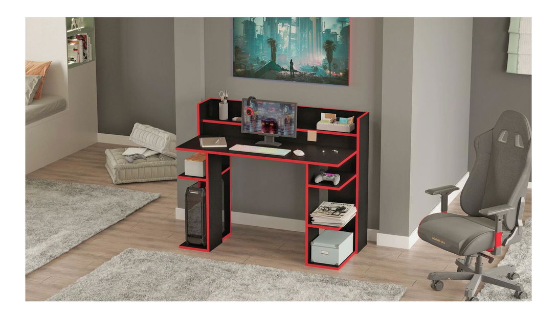  PC stolek Verbato (černá + červená)