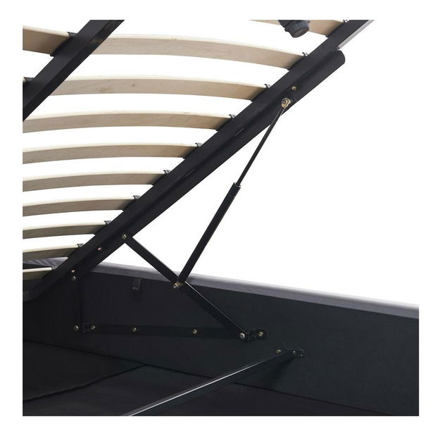 Manželská postel 180 cm Marcaje (šedá) (s roštem) (s úl. prostorem)