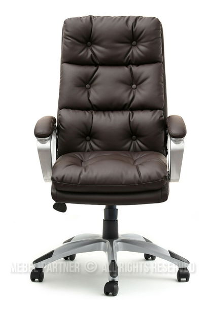 Křeslo Benton (hnědá + šedá)