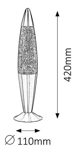 Dekorativní svítidlo Glitter 4114 (žlutá + stříbrná)