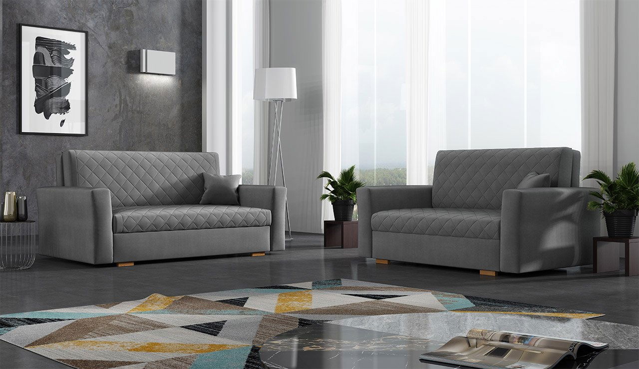 Sedací souprava Carivia Caro II + III (Zanzibar 182) (s úl. prostorem)