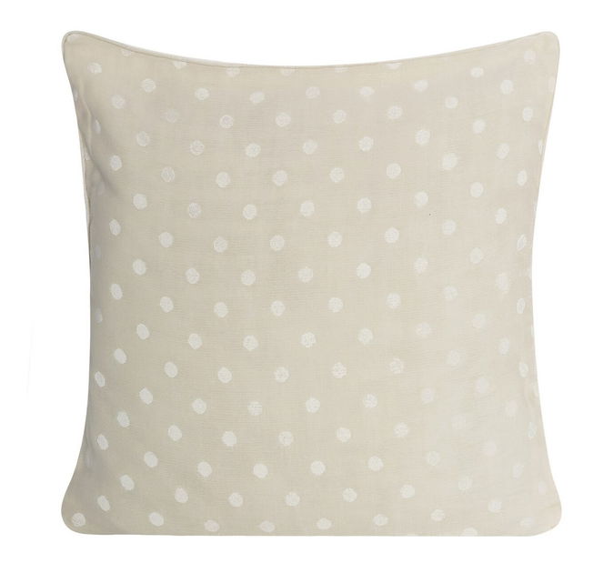 Ozdobný polštář 45x45 cm Rosalia 9 (bílá + béžová) (1 ks)