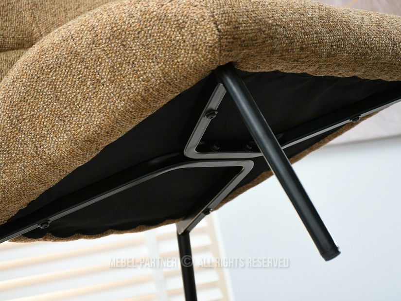 Křeslo Estrida F (světlohnědá + černá)