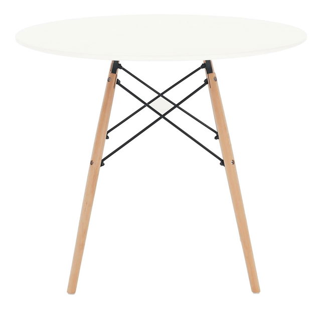 Jídelní stůl Gamin 2 (bílá + buk) (pro 2 osoby)