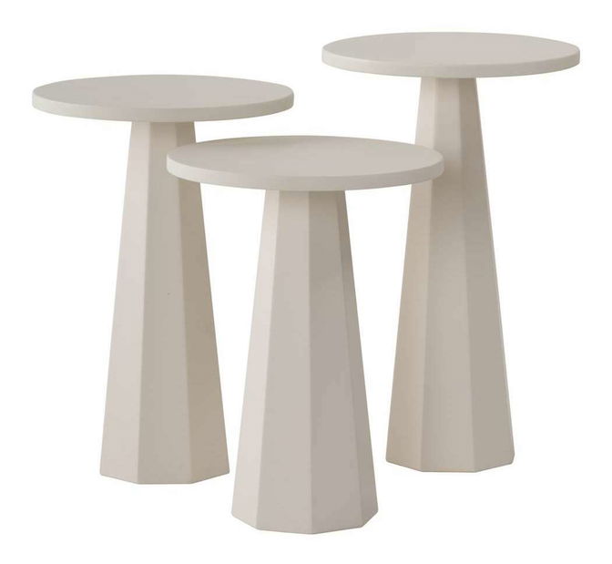 Příruční stolek Lilia (krémová)