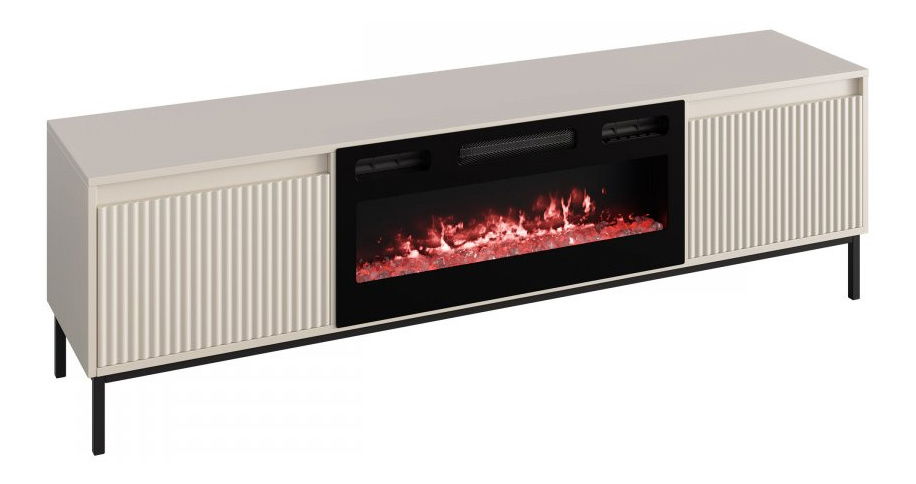 TV skříňka/stolek s elektrickým krbem Somkera EF (kašmír)