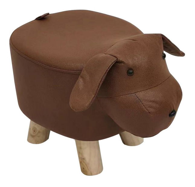 Taburetka Tamili (hnědá + přírodní)