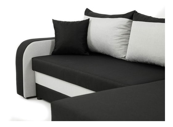 Rohová sedačka Delmur (krémová) (s úl. prostorem)