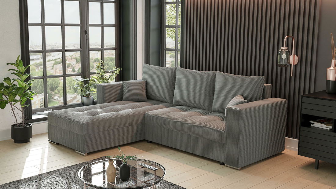 Rohová sedačka Josie (L) (šedá)