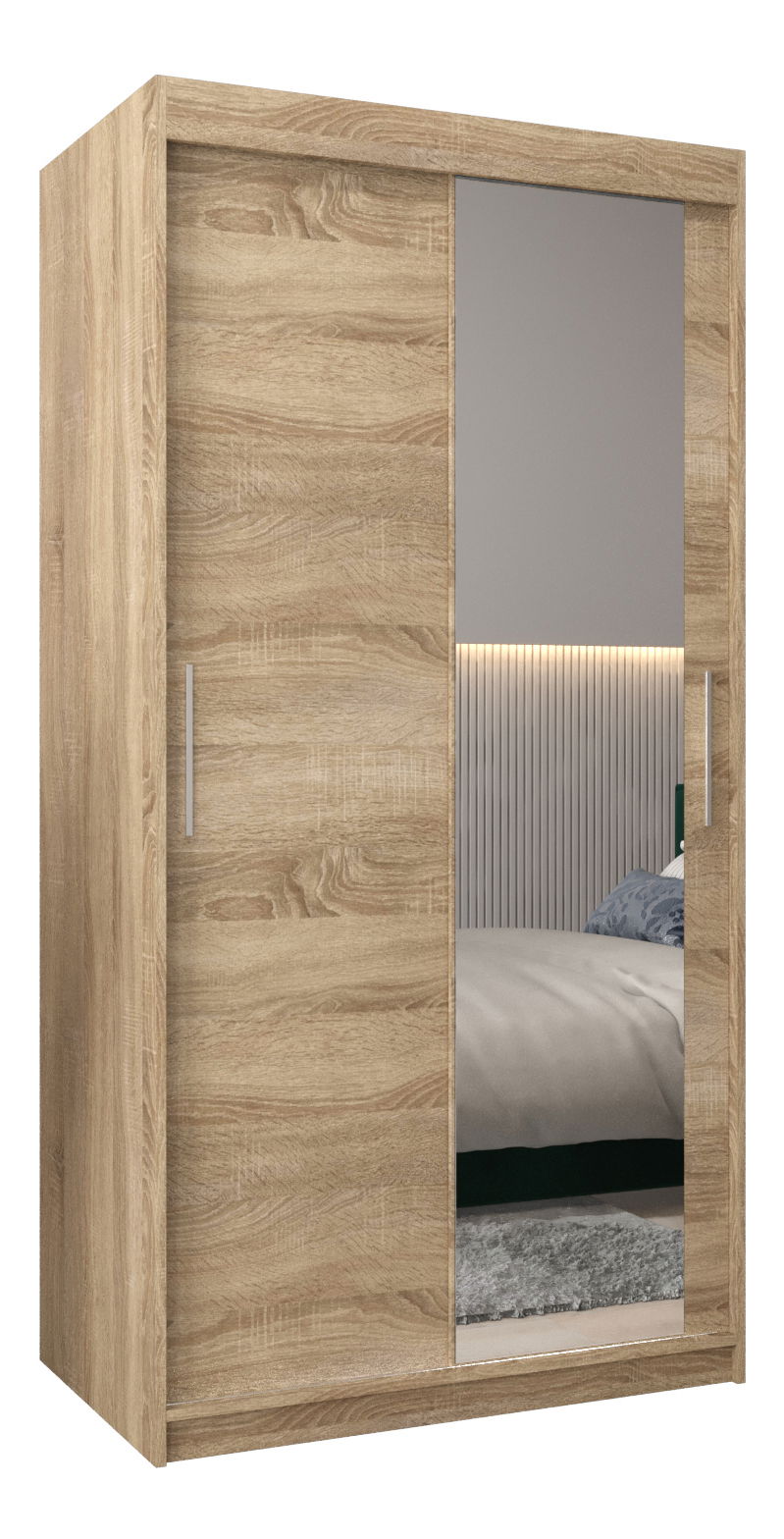 Šatní skříň 100 cm Toki 2 (Dub sonoma + Dub sonoma)