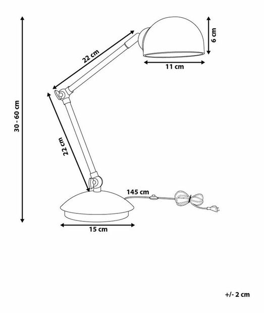 Stolní lampa Heller (bílá)