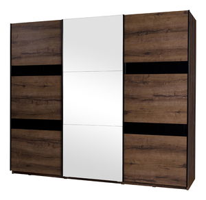 Šatní skříň Desayuno DSZ250 (dub monastery + lesk černý)