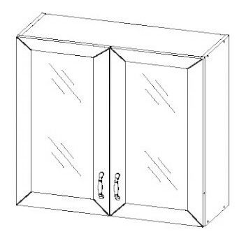 Horní skříňka Felicia FE-06/G80W