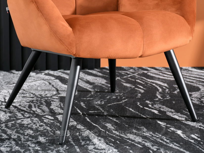 Křeslo Kikino (měděná + černá)