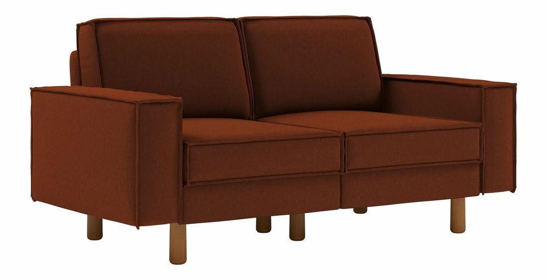 Pohovka dvousedačka Spary 2 (béžová + ořech)