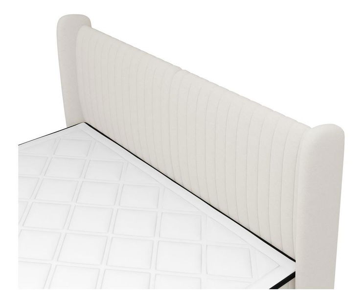 Manželská kontinentální postel 140 cm Dalmo 140 (s roštem) (s úl. prostorem) (bílá + černá)