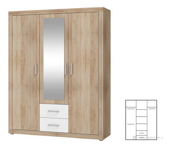 Šatní skříň Verena 3D
