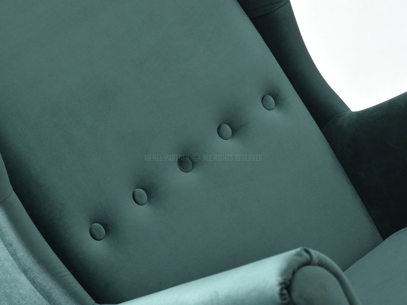 Relaxační křeslo Margis (zelená + černá)