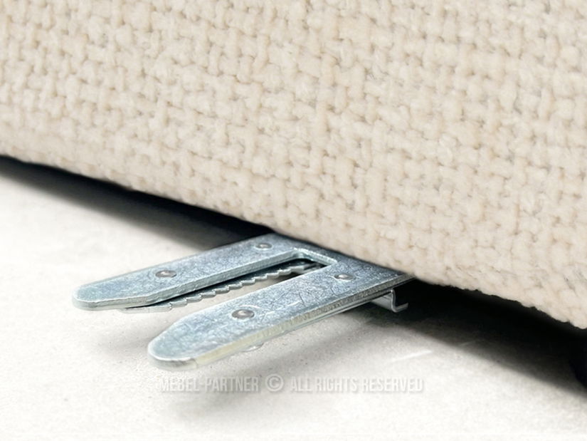 Rohová sedačka Organice (krémová + černá)