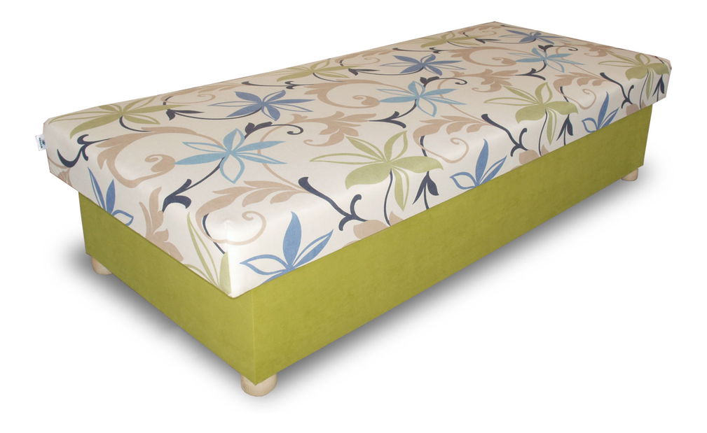 Jednolůžková postel (válenda) 80 cm Benab Solo na masivních nožkách (s matrací)