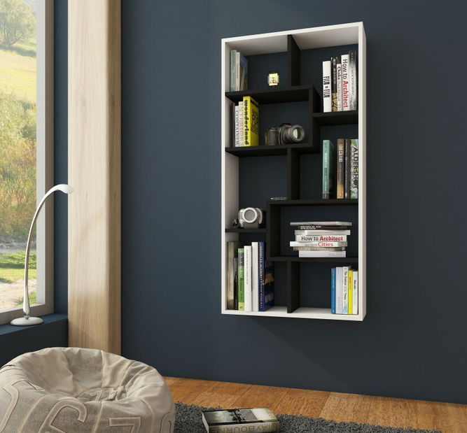 Poličkový systém Denny C bílá + černá