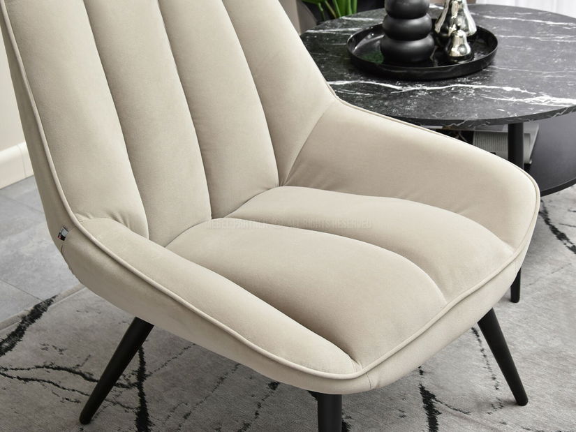 Křeslo Zolta (béžová + černá)