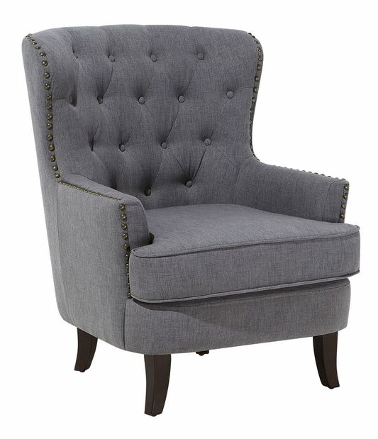 Křeslo ušák Vaner (tmavě šedá)