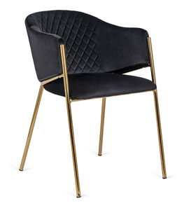  Jídelní židle Illex (černá + zlatá)
