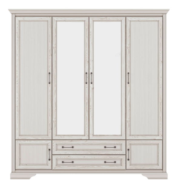 Šatní skříň BRW Stylius SZF6D2S (modřín sibiu) (se zrcadlem)