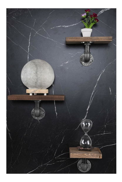 Set 3ks. polic Nenanu 22 (ořech + černá)