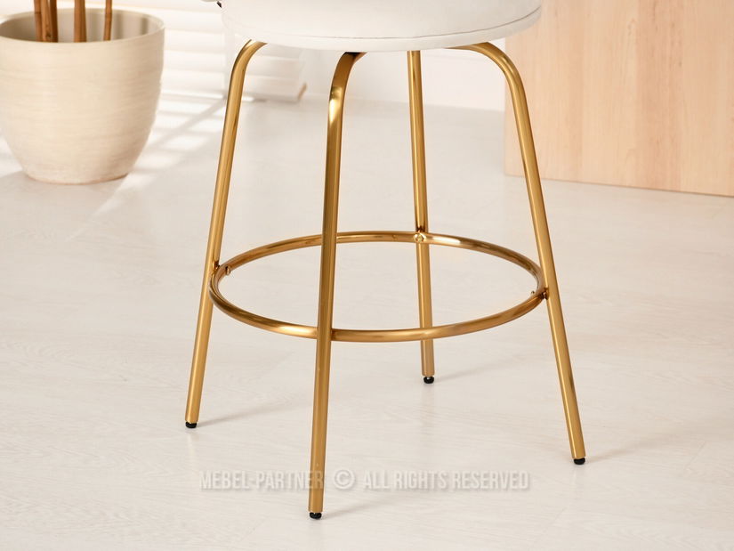 Židle Jared (krémová + zlatá) *bazar