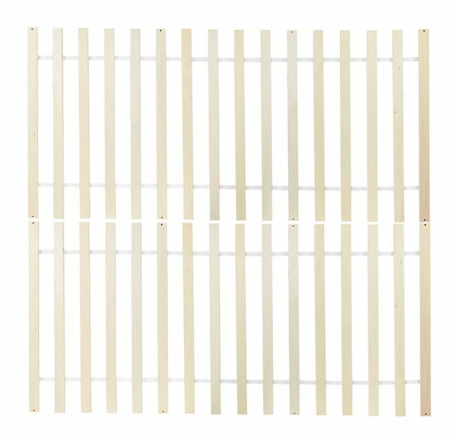 Manželská postel 180 cm OLIVA (dřevo) (bílá) (s roštem)