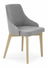 Jídelní židle Tamie (světle šedá + dub sonoma)