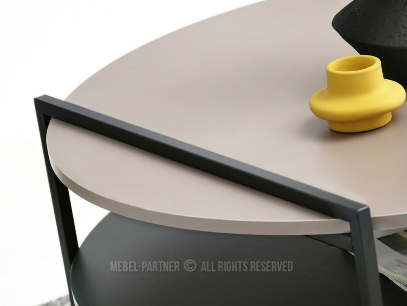 Konferenční stolek Dario (béžová + černá)